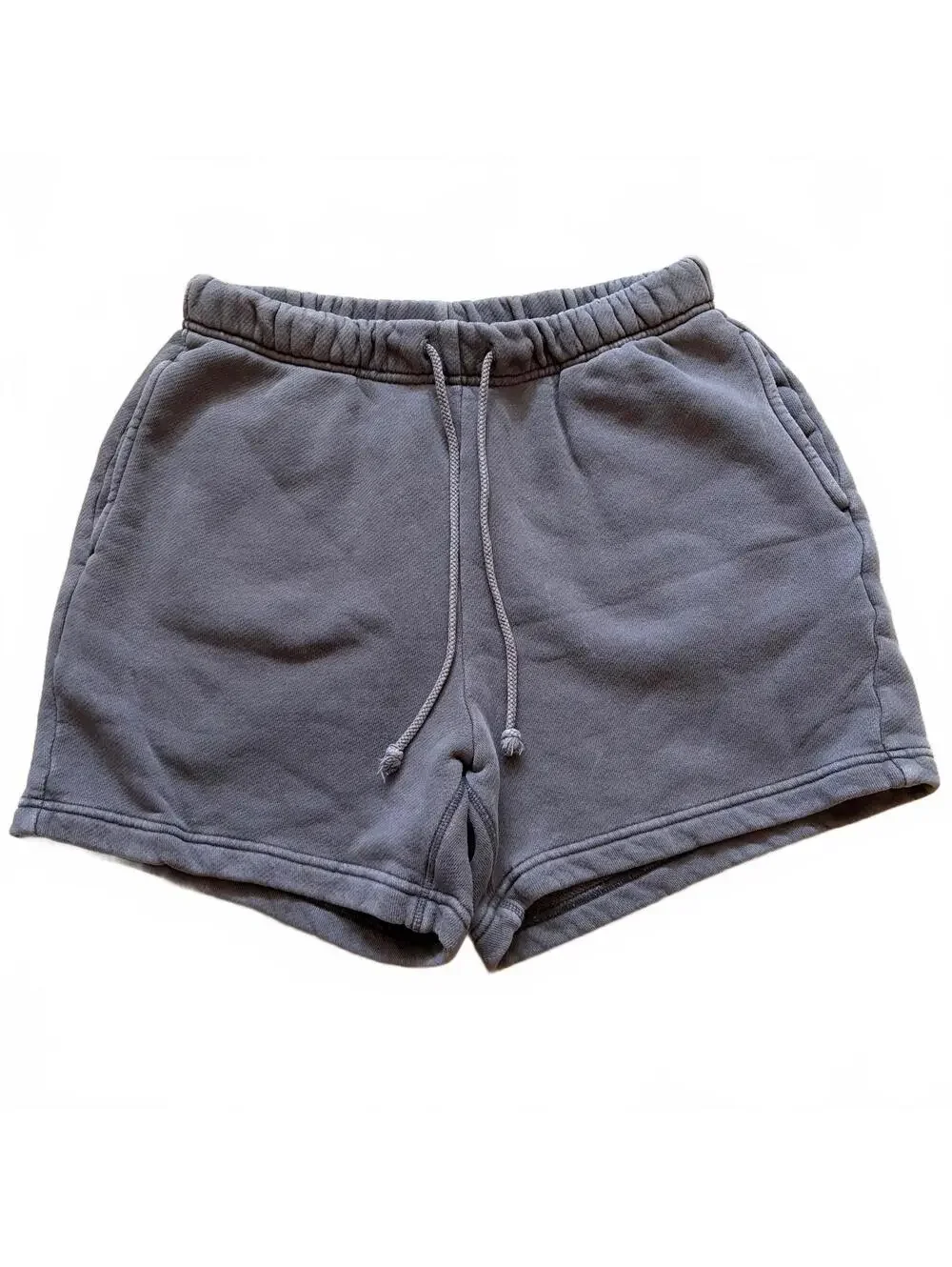 Elwood Core Sweat Shorts Terry Organic Cotton Drawstring Pockets Gray Men Small